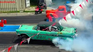 STEP BACK TO THE 60s STYLE RACE OLD SCHOOL GASSERS VINTAGE DRAGSTERS NOSTALGIA CARS