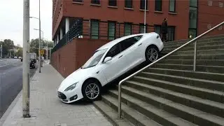 Tesla crash and fail autopilot compilation
