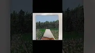 🏞️I painted a realistic road|acrylic #shorts #youtubeshorts #satisfying #trending #viral #sidadart