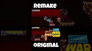 Remake Vs Original - Mt. Vesuvius #CaptainAmerica  #marvel #indiegame #retrogames #fangame #beatemup