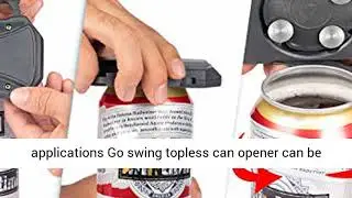 Beer Can Opener, Rip and Sip Can Opener, Soda Can Openers Topless Can Opener Can Top Remover, Can
