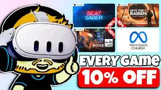 Over 100 MORE GAMES added! Meta Quest Creator 10% Discount! [Link Below]