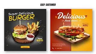 Food Promo Instagram Post | Food Social Media Bundle