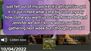 Episode of 10 04 2022 The Archers with Subtitles Soap Opera BBC Learn English by listening