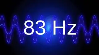 83 Hz clean pure sine wave BASS TEST TONE frequency