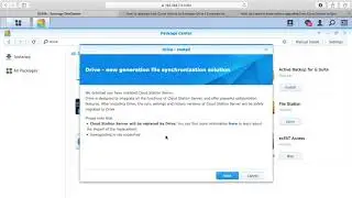 Upgrading from Synology Cloud Station Server to Synology Drive
