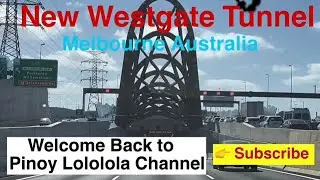 Driving through New Westgate Tunnel Melbourne