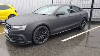 Audi A5 Wrapped in Arlon Matte Black