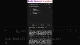 How to Build a REAL AI Agent in Python | Part 1 Setup 🔥 #aiagents #langchain #realai
