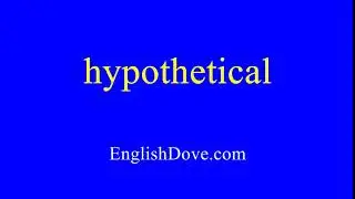 How to pronounce hypothetical in American English.