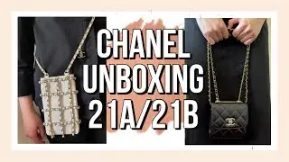 CHANEL- Clutch with chain unboxing (trendy cc mini & phone holder)