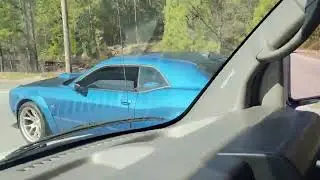 392 DODGE CHALLENGER WIDE BODY SCATPACK WITH STUPID LOUD MUFFLER DELETE #mufflerdelete #392 #dodge