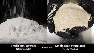 See the Difference: Traditional Powder vs. Media Bros Granulated Filter Media