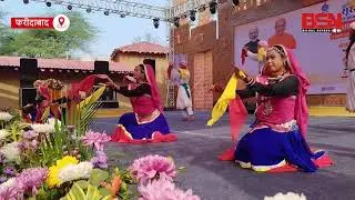 सूरजकुंड मेले की चौपाल पर उत्तर प्रदेश, थारू जनजाति के पारंपरिक होली गीत ओर नृत्य की प्रस्तुति