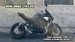 New Rage Cycles 2024 Kawasaki Z900 Fender Eliminator Install