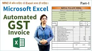 Automated Tax Invoice using Macro in Excel | GST Invoice in Microsoft Excel | Tax Invoice Part-1