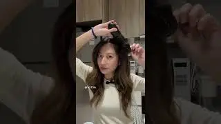 Here's how I touch up my bangs in 5 mins! #haircare #hairtutorial