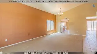 Priced at $374,900 - 6500 W Cedar Branch Way, Tucson, AZ 85757