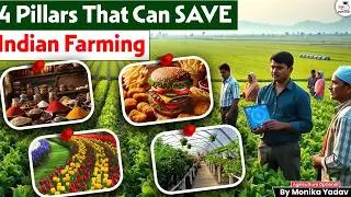 4 Pillars to Save Indian Farming? Farmers&rsquo; Federation White Paper Explained | Monika Ma'am | UPSC