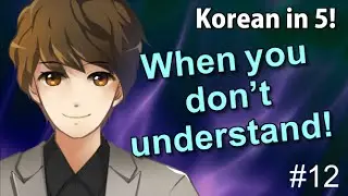 What to say when you don't understand Korean (Kin5) #12
