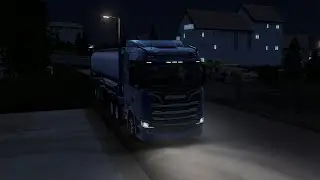 Quiet and relaxing night route - Trucks of Europe 3 || Mobile