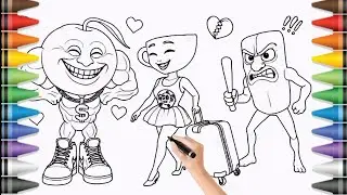 ITALIAN BRAINROT : Tung Tung Tung Sahur, Ballerina Cappucina, Udin Din Dun | Coloring Pages