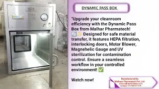 SS Dynamic Pass Box By Malhar Pharmatech #dynamicpassbox #cleanroomequipment #passbox #pharmatech