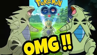 Caught a wild TYRANITAR !! Pokemon GO