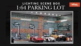 🚨 Light Up Your Mini World🌟1:64 Parking Lot Lighting Scene Box &ndash; Perfect for Collectors & Hobbyists!