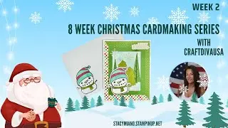 ❄️ Festive Friends Christmas Card Tutorial | Easy duplicatable card + FREE Instant Download!