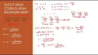 Sudut Arah, Cosinus Arah, Bilangan Arah | Geometri Analitik Ruang