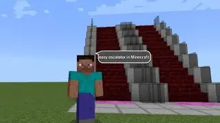 how to make easy escalator in Minecraft ( one command block