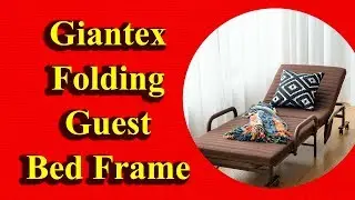 Giantex Folding Guest Bed Frame with Mattress on Amazon USA | The Climax International | Review