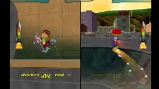 Nickelodeon Rocket Power Beach Bandits PS2 Multiplayer Gameplay ( THQ / Evolution )