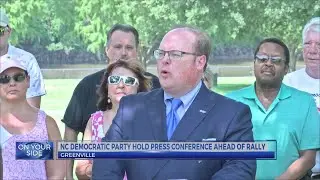 N.C. Democratic party hold press conference ahead of rally