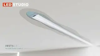 Listwa Led wpuszczana w sufit lub ścianę, na pojedynczą taśmę Led.