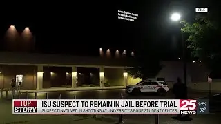 Suspect in ISU shooting to remain in jail before trial