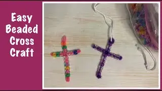 Easy Beaded Cross Craft
