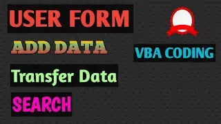How to create Userform in Excel Add Data Search Update simple way