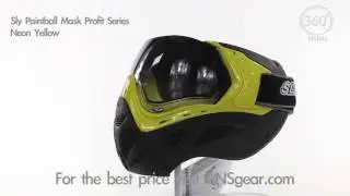 Sly Paintball Mask Profit Series - Neon Yellow - Visual 360