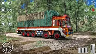 Indian Carrier Lorry Truck Driving  game - Cargo Simulator Indonesia Sim 2021 -  Android Gameplay