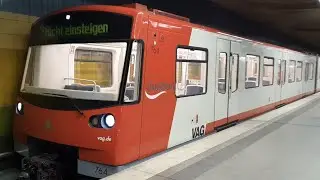 U-Bahn Nürnberg [DT3 Wagen 764] von HAUPTBAHNHOF bis RÖTHENBACH_4K