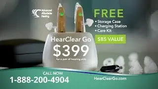 HearClear GO&trade;️ Rechargeable Hearing Aid