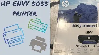 HP ENVY 5055 printer unboxing and setup