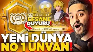 YENİ NİHAİ D&Uuml;NYA BİRİNCİSİ &Uuml;NVANLI HESAP! EFSANE GİRİŞ DUYURUSU! PUBG Mobile