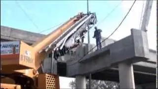 Contin&uacute;an las obras del puente en Jos&eacute; Le&oacute;n Su&aacute;rez