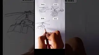 Helicopter drawing 🚁 / #fzarts #shorts