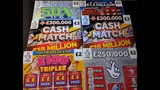 £20 in play on these scratch cards, on the hunt for a big win