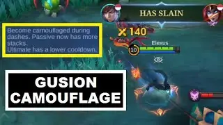GUSION MAYHEM 2025 Invisible Dash & Fast CD Ultimate (Nerfed From Previous Version) - Camouflage GS