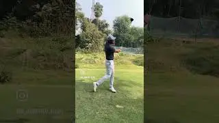 Part 2 # golfer take a shots.#and than the ball follow #you can see the body movement of the golfers